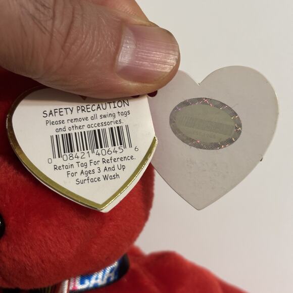 Ty Beanie Baby Carl Edwards Bear MWMT 2007 Nascar #99 Office Depot Giftable EUC - Picture 8 of 12